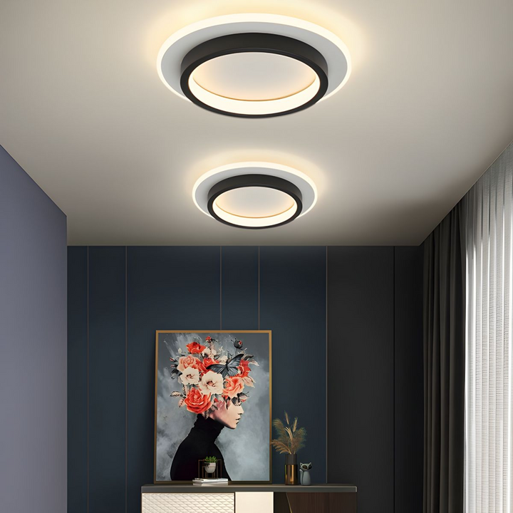 Runde Metall Acryl LED Deckenleuchte | Karnz