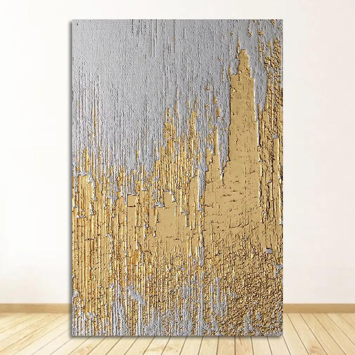 Rustikale Gold-Grau-Schwarz Abstract Wandkunst Fine Art Leinwanddrucke Poster Bilder Für Wohnzimmer Esszimmer Kunst Für zeitgenössische Innenräume