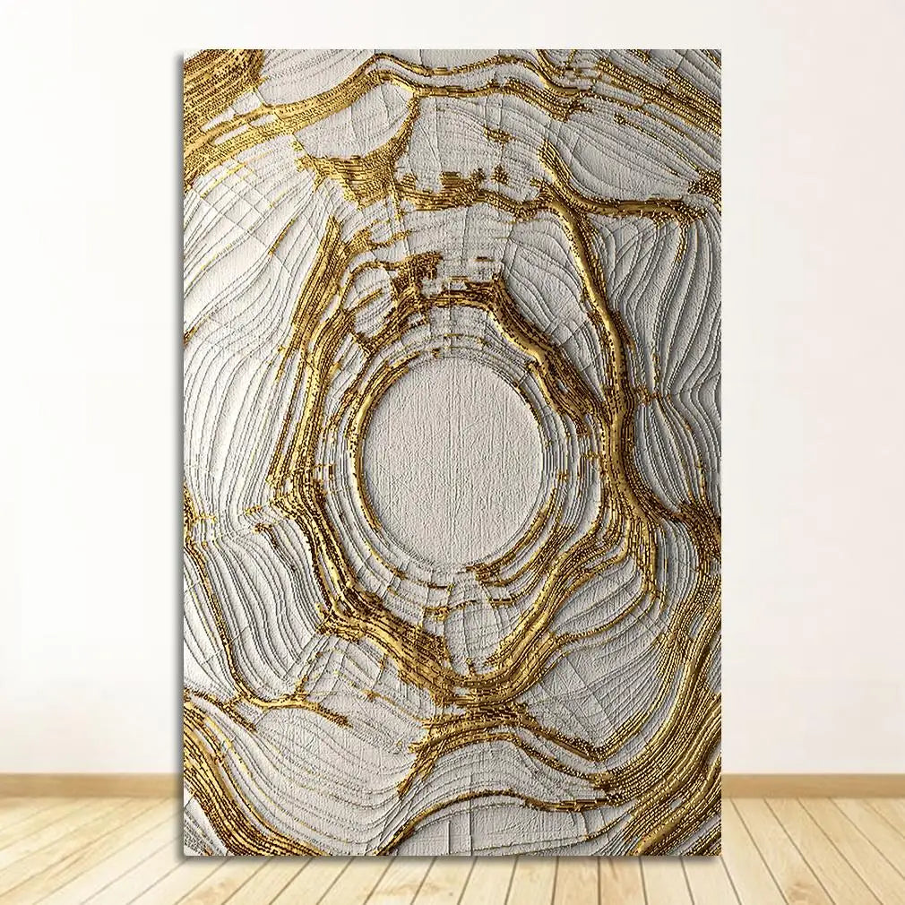 Rustikale Gold-Grau-Schwarz Abstract Wandkunst Fine Art Leinwanddrucke Poster Bilder Für Wohnzimmer Esszimmer Kunst Für zeitgenössische Innenräume