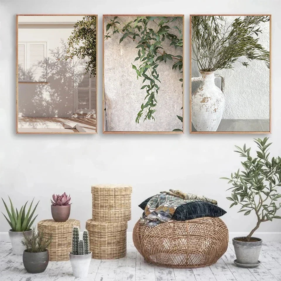 Rustikale Villa Lifestyle Wandkunst Fein Kunstleinwand Drucke Bohemian Galerie Wandbilder für Wohnzimmer Esszimmer Skandinavische Wohnkultur