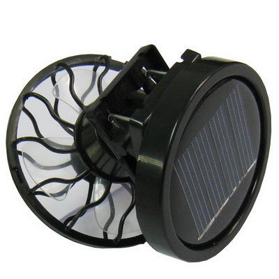 Mini tragbarer Clip-on Solar Power Cell Reise Kühlender Ventilator (Schwarz) | Karnz