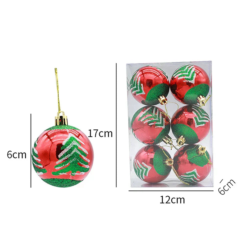 Elegante Schneeflocken Weihnachtskugeln Set – Hochwertige Christbaumkugeln in Rot, Weiß und Gold, perfekt für festliche Baumdeko zu Weihnachten | Karnz