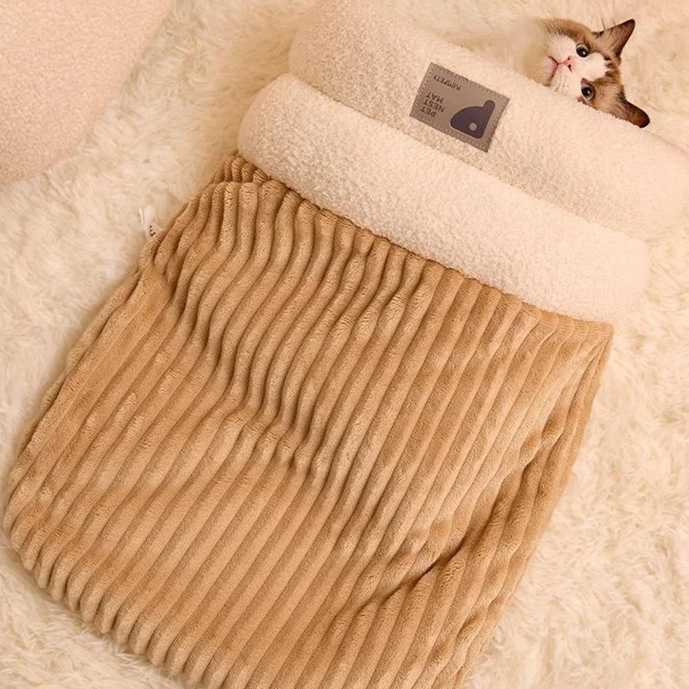 3-Schichten Haustier-Schlafsack für Katzen & kleine Hunde Karnz