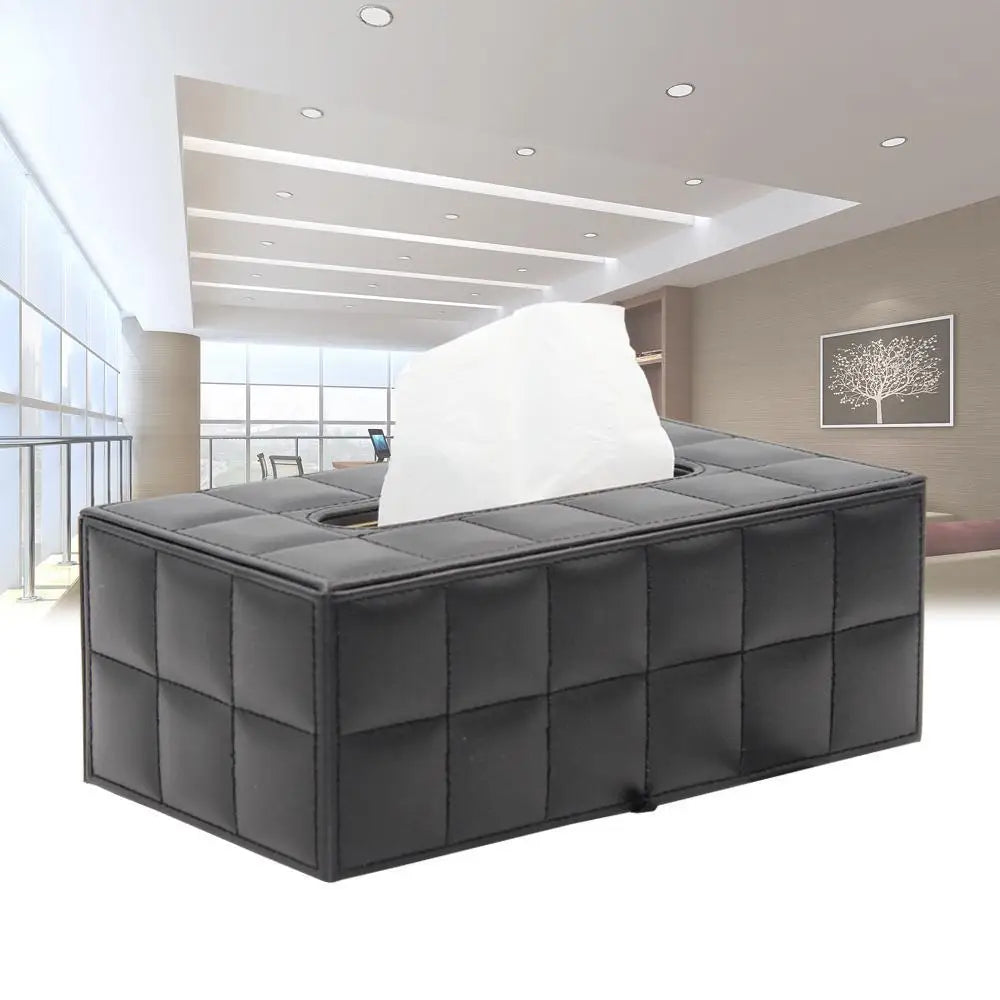 Stylische leichte Luxus-Leder-Taschentuchbox für Couchtisch Esszimmer Tisch Serviettenspender für Büro Schreibtisch Wohnzimmer Nordic Home Dekor Zubehör für modernes Wohnen | Karnz