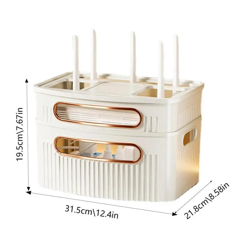 Staubdichter dekorativer Router Aufbewahrungsbox Organizer