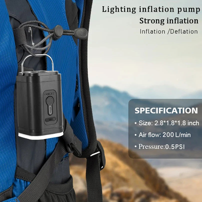 Mini-Luftpumpe USB-C mit 5 Düsen – 200 L/min | Karnz