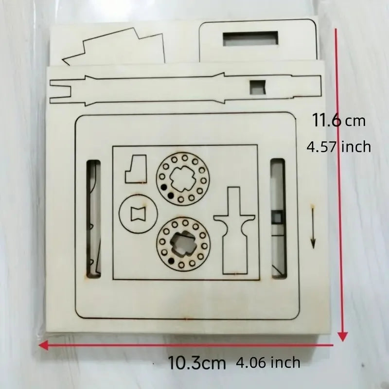 DIY Holz Handkurbel-Animationsmaschine Desktop-Dekor-Kit | Karnz