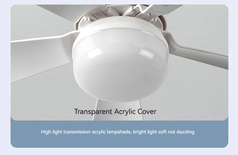 30W E27 Deckenventilator Licht mit Fernbedienung - LED Dimmfunktion, intelligenter leiser Ventilator für Schlafzimmer & Wohnzimmer | Karnz