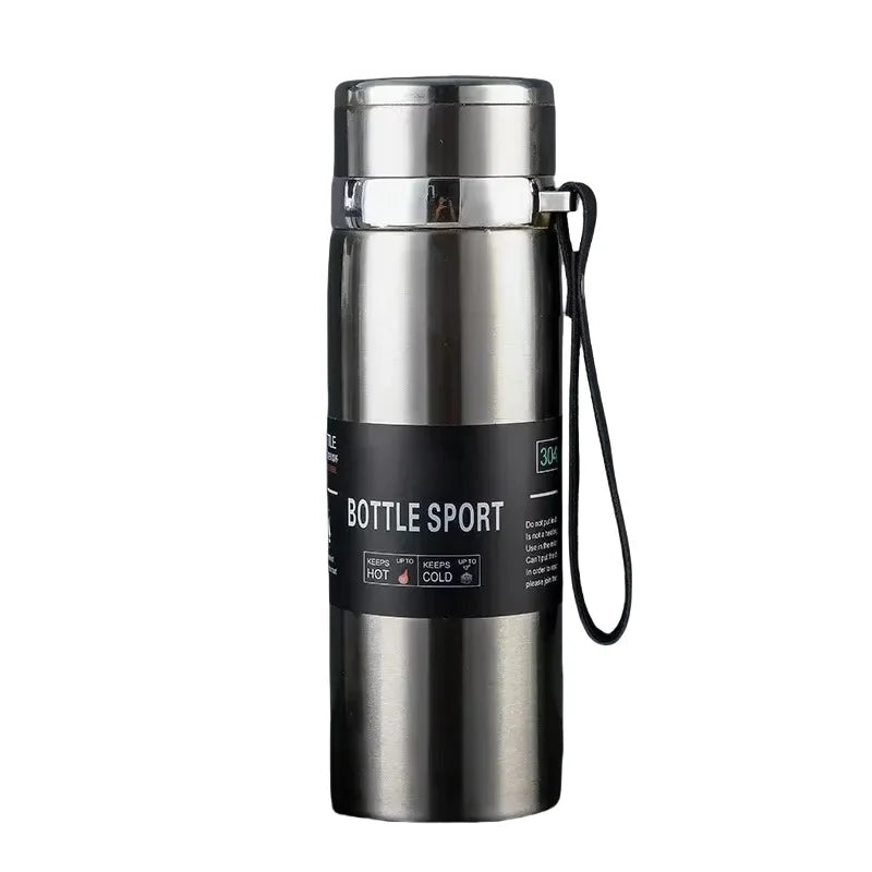 Edelstahl-Thermosflasche vakuumisoliert 1000 ml | Karnz