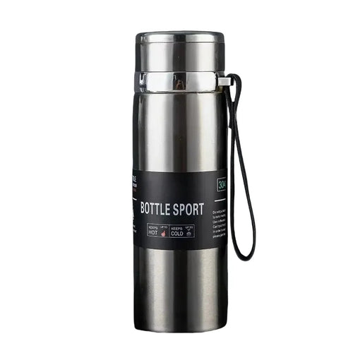 Edelstahl-Thermosflasche vakuumisoliert 1000 ml | Karnz