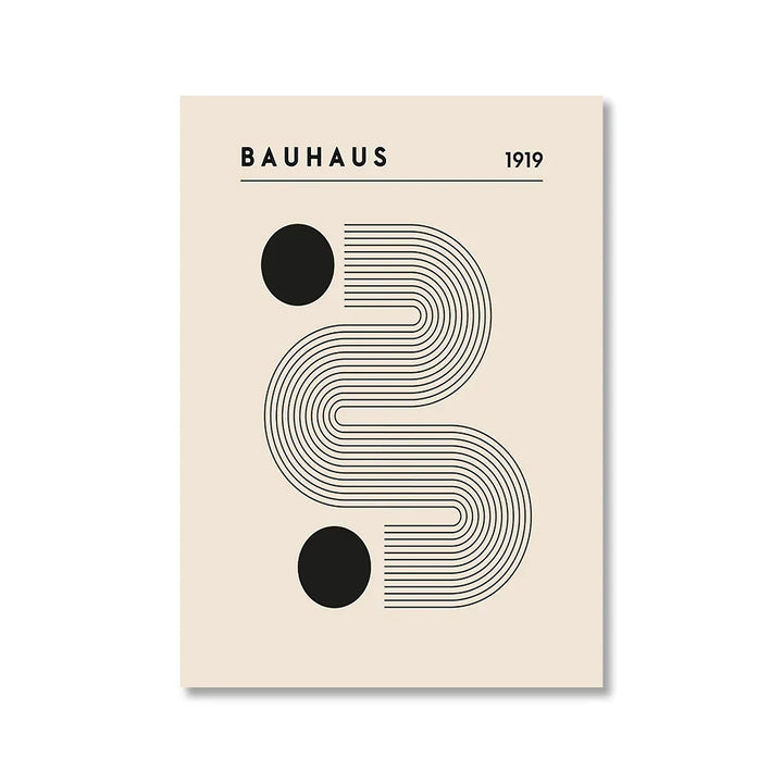 Vintage Retro Geometric Abstract Bauhaus Expo Kunst Galerie Poster Wandkunst Feine Kunst Leinwanddrucke Bilder Für Wohnzimmer Esszimmer Home Office Dekor | Karnz