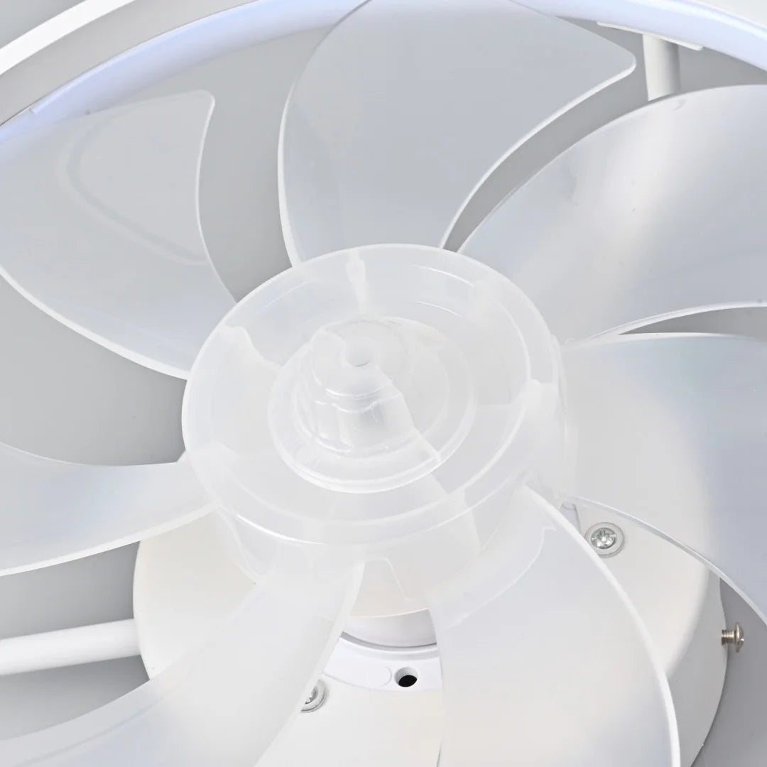 Moderner LED-Deckenventilator mit DC-Motor - 6 Geschwindigkeiten, Timer, Niedrigboden-Dachventilator, Fernbedienung Dekorative Beleuchtung | Karnz
