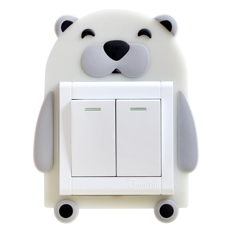 3D Leuchtende Cartoon Tiere Schalterabdeckung