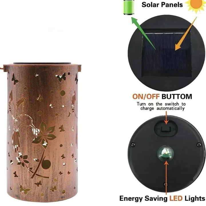 Solar Kolibri Hohl-Laterne Licht