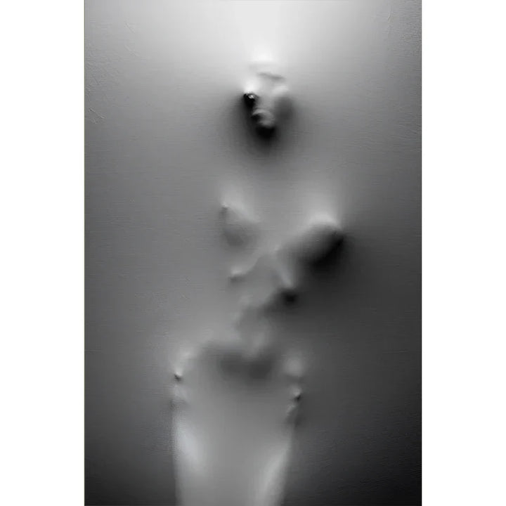 Moderne Kunst Abstrakte Gespenstische Figuren In Der Wand Leinwanddrucke Schwarz Weiß Wandkunst Poster Bilder Für Wohnzimmer Schlafzimmer Kunst Dekor | Karnz