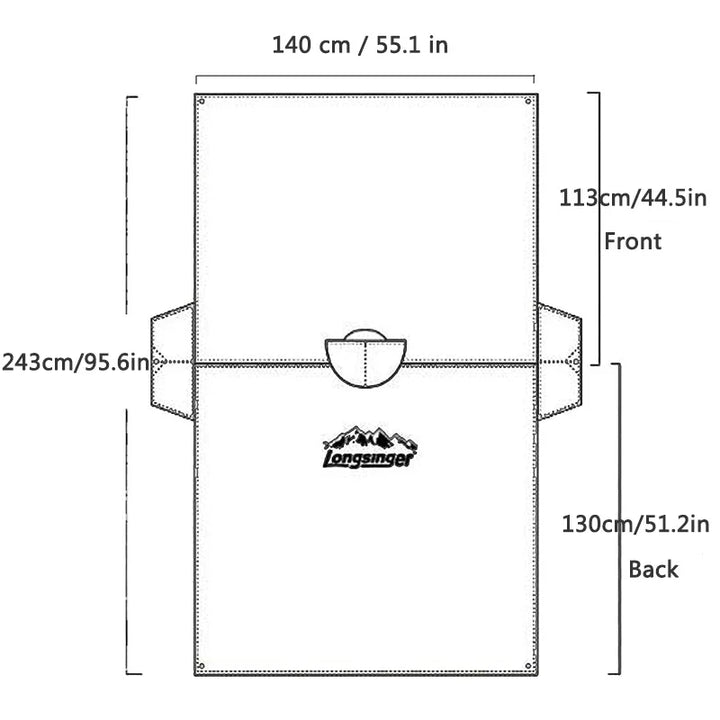 3-in-1 Tragbarer Wasserdichter Regenmantel - Verstellbar, Leicht und Wiederverwendbar für Männer und Frauen, Ideal für Wandern, Jagen und Klettern