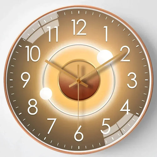 SilentTime - Digitale Wanduhr im klassischen Stil - 8 Zoll Karnz
