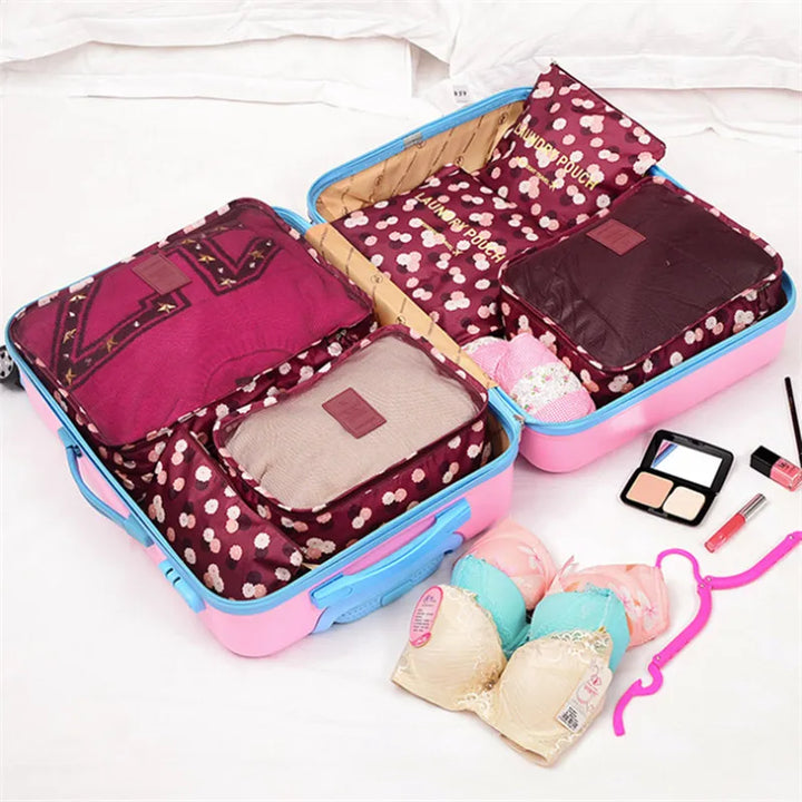 Karnz | TRAVORO Packwürfel Set | 6-teilig | Wasserdicht & Extra Volumen | Koffer Organizer für Herren