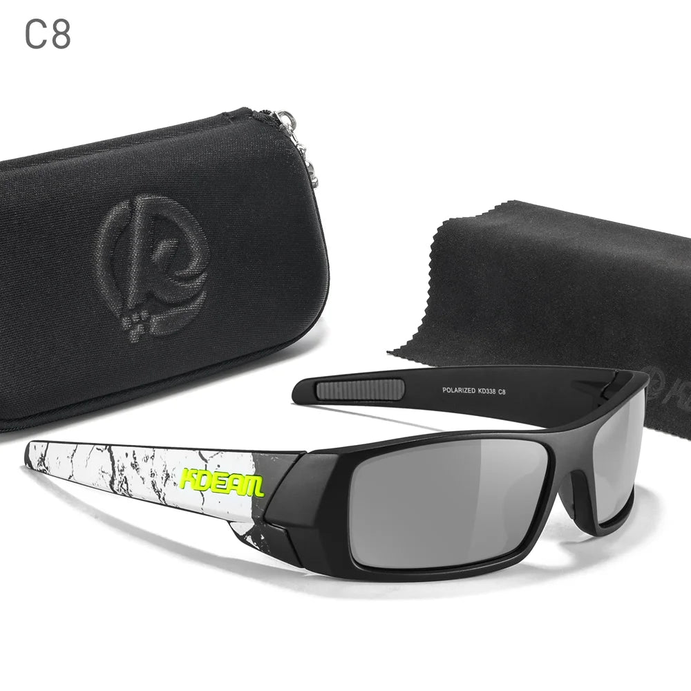 Photochrome Sonnenbrille Schwarzer Rahmen mit Etui | Karnz
