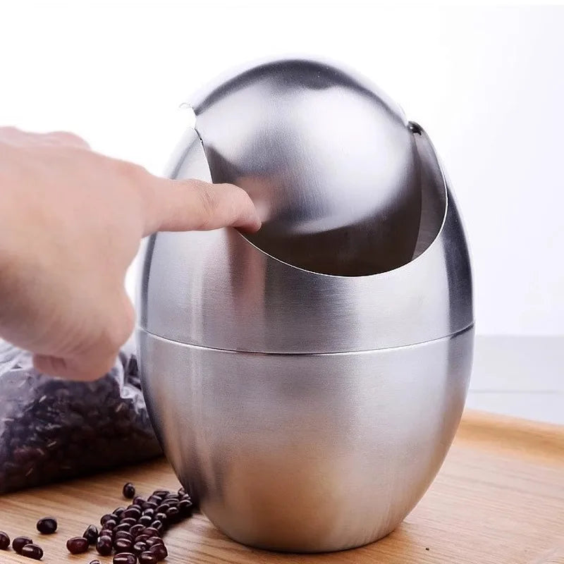 LuxBin Mini-Mülleimer aus Edelstahl Karnz