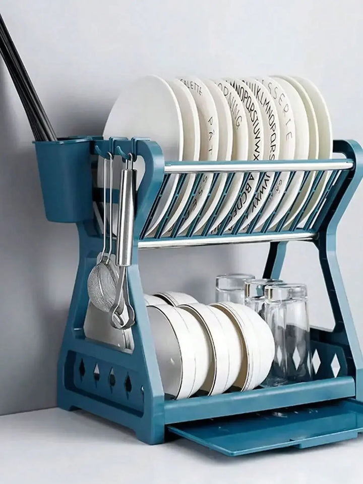 Faltbarer Geschirrorganizer – Praktischer Abtropfständer für Geschirr, Platzsparend und Einfach zu Reinigen, Perfekt für Moderne Küchen und Kleinen Raum | Karnz