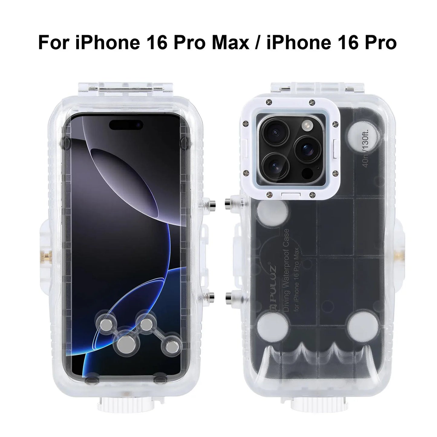Wasserdichte Taucherhülle für iPhone mit 40 m Tiefenschutz und Touch-Steuerung – AquaShield