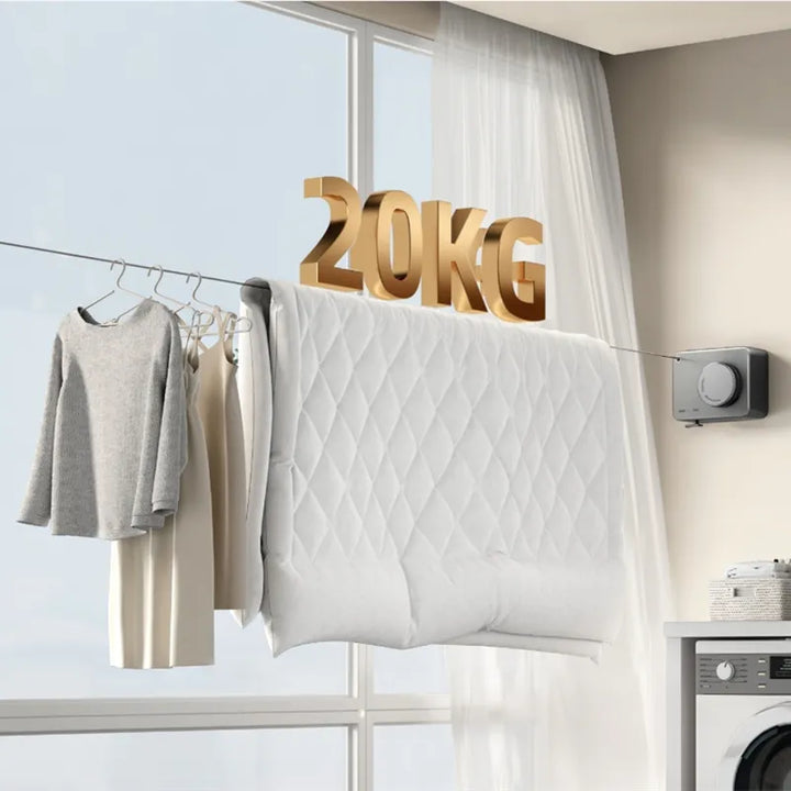 Teleskopische unsichtbare platzsparende Wäscheleine | Karnz