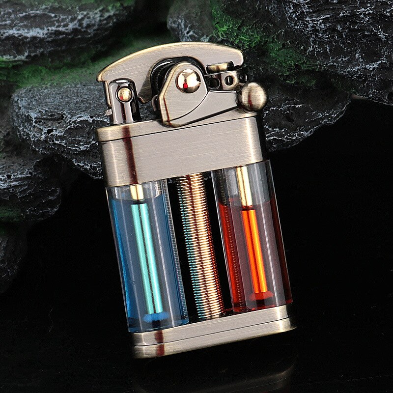 Eleganter Retro Slim Metallfeuerzeug | Karnz