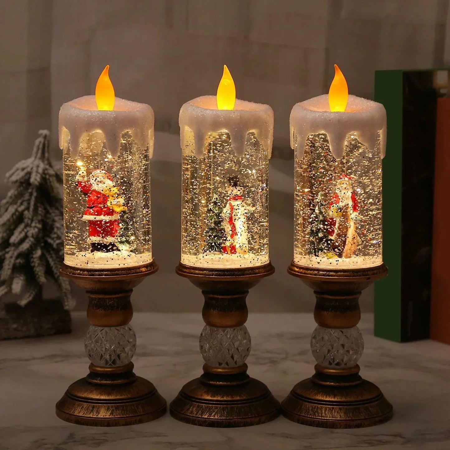 Crystal Echo Weihnachtswasserkerze | Karnz