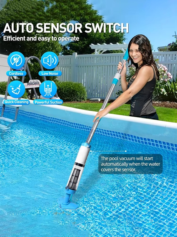 Kabelloser, wiederaufladbarer Pool-Staubsauger mit 3-in-1-Reinigungsfunktion