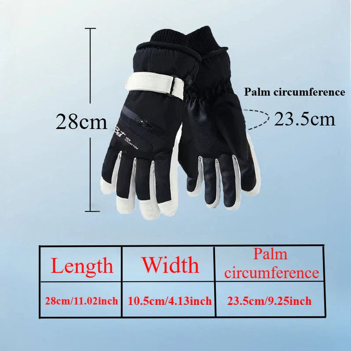 Karnz | GlacioShield Pro Gloves | Waterproof Winter Gloves | Touchscreen & Non-Slip | Warm Fleece Lining for Skiing, Cycling & Outdoor