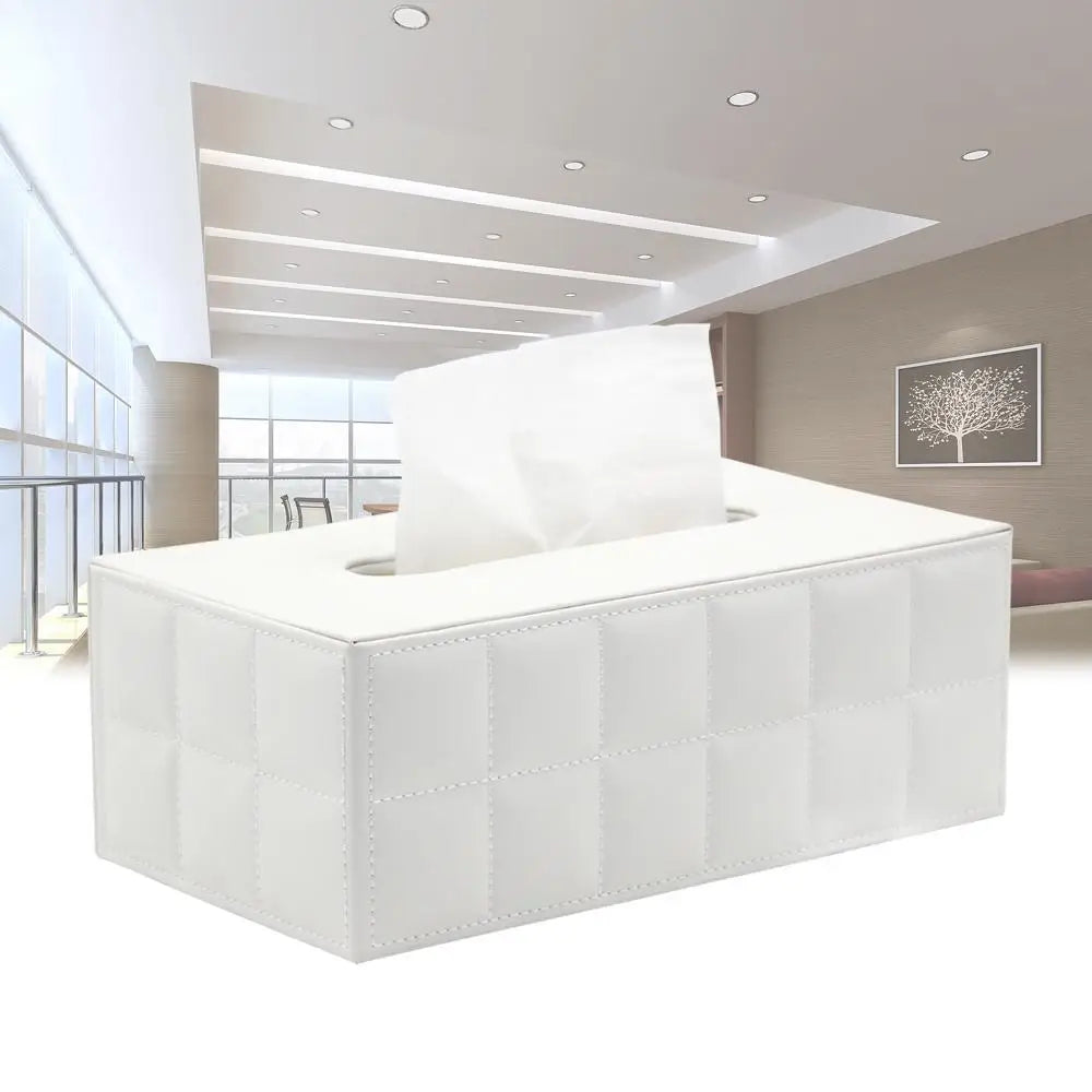 Stylische leichte Luxus-Leder-Taschentuchbox für Couchtisch Esszimmer Tisch Serviettenspender für Büro Schreibtisch Wohnzimmer Nordic Home Dekor Zubehör für modernes Wohnen | Karnz