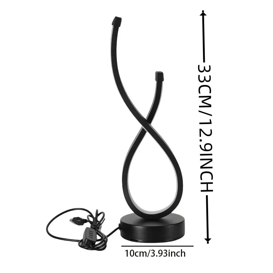 Karnz | Lumoara LED Tischlampe | Dimmbar | 3 Lichtfarben | Modernes Design