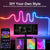 LED RGB-Band - Neon-Ambiente - Musik-Synchronisation - USB - TV- und Schlafzimmerdekoration | Karnz