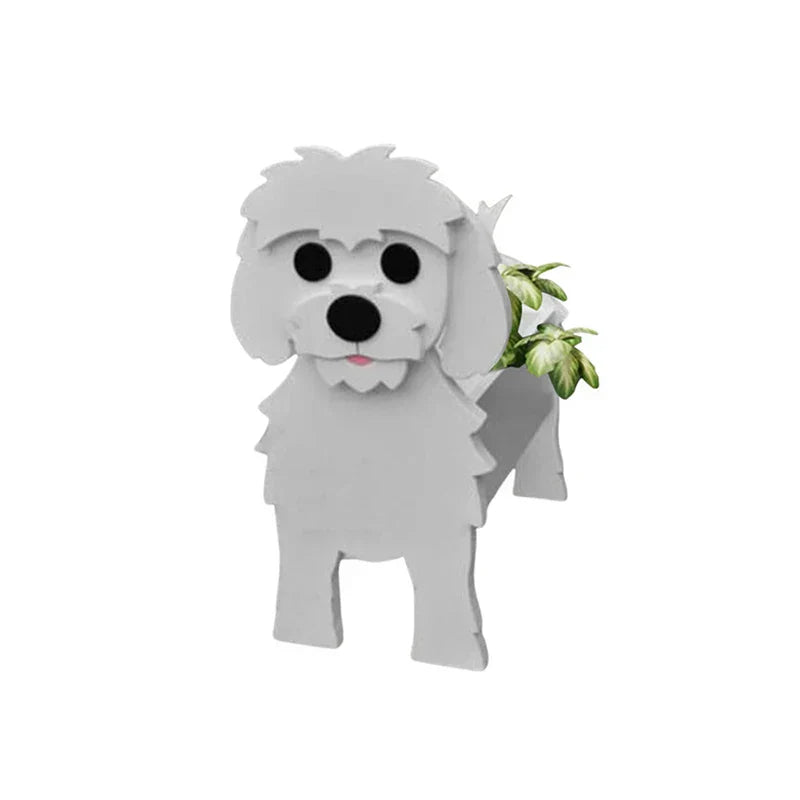 Blumentopf – Pfotenstark – Pflanzgefäß für Hunde – Verschiedene Rassen