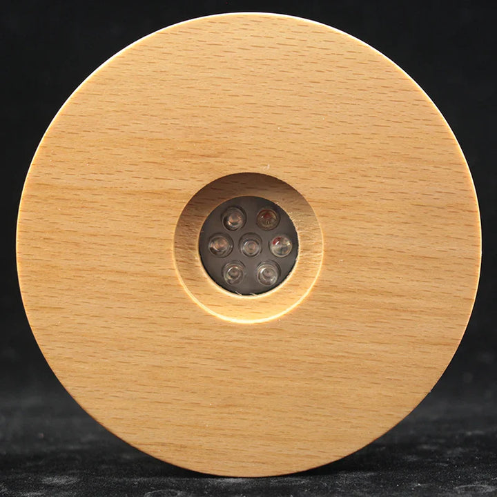 Personalisierte Kristallkugel mit Haustierfoto & LED-Basis Karnz