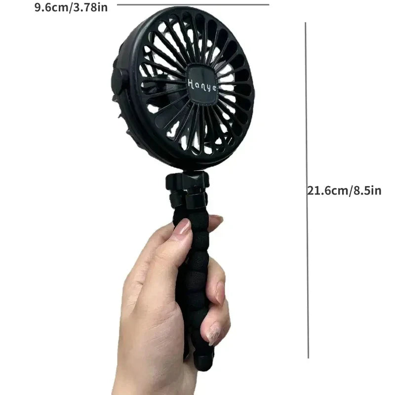 Wiederaufladbarer Babywagenventilator: Handheld USB bladeless Mini Ventilator - Leises Kühlen für den Außenbereich, Nacken- und Tischventilator | Karnz