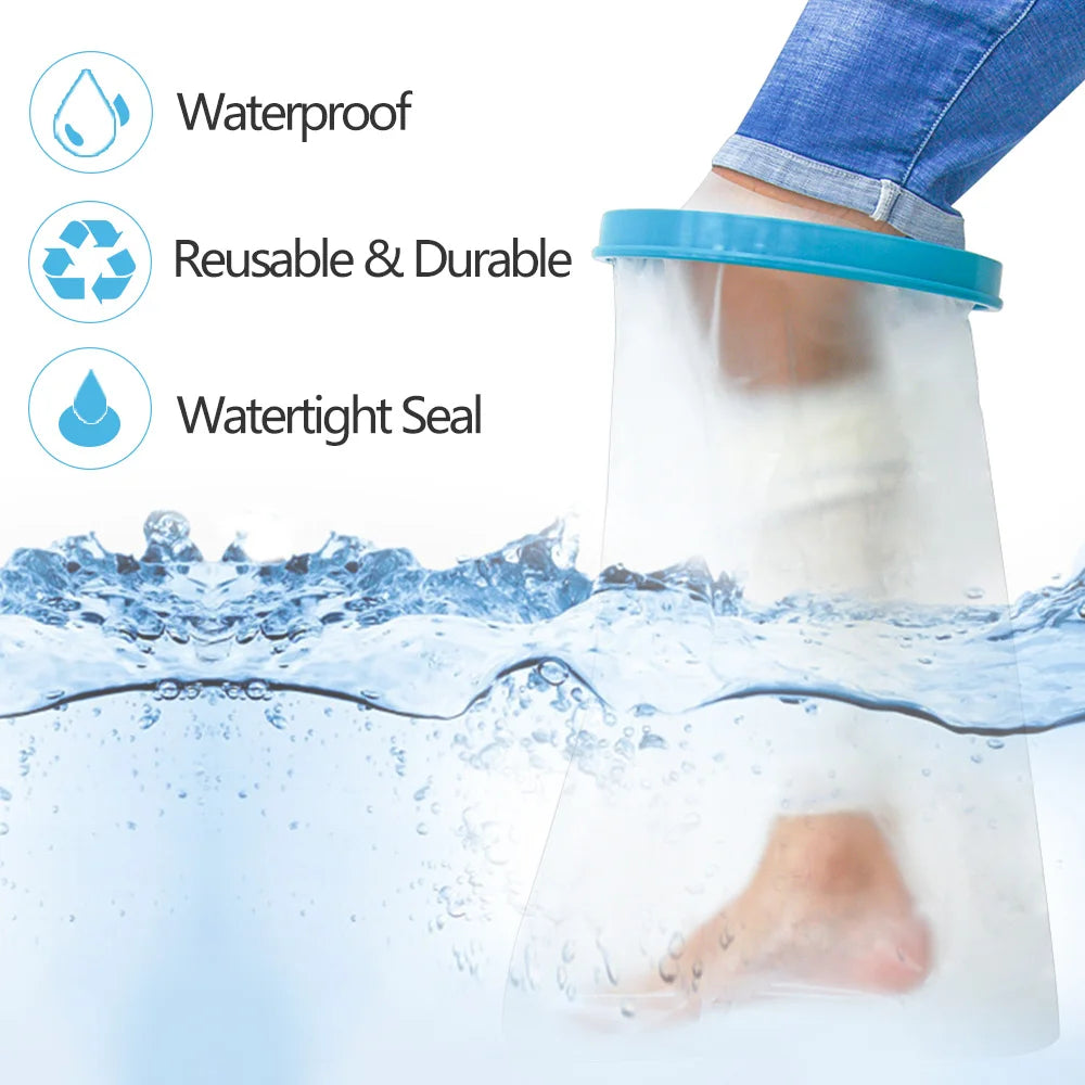 Wasserdichter Duschbeinschutz