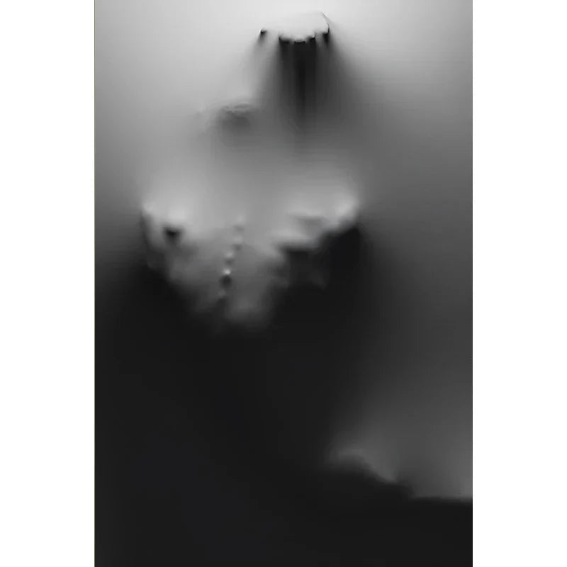 Moderne Kunst Abstrakte Gespenstische Figuren In Der Wand Leinwanddrucke Schwarz Weiß Wandkunst Poster Bilder Für Wohnzimmer Schlafzimmer Kunst Dekor | Karnz