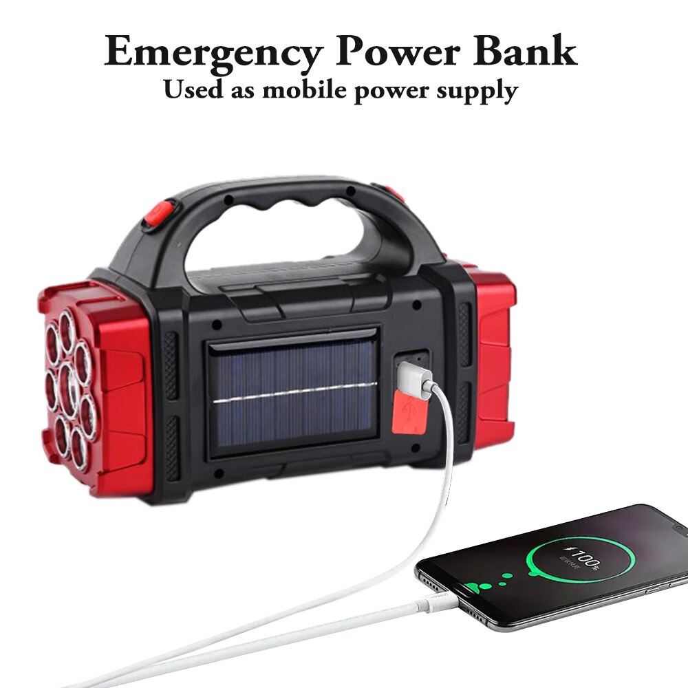 Karnz | Solar Blast Hochleistungs-Powerbank LED Taschenlampe