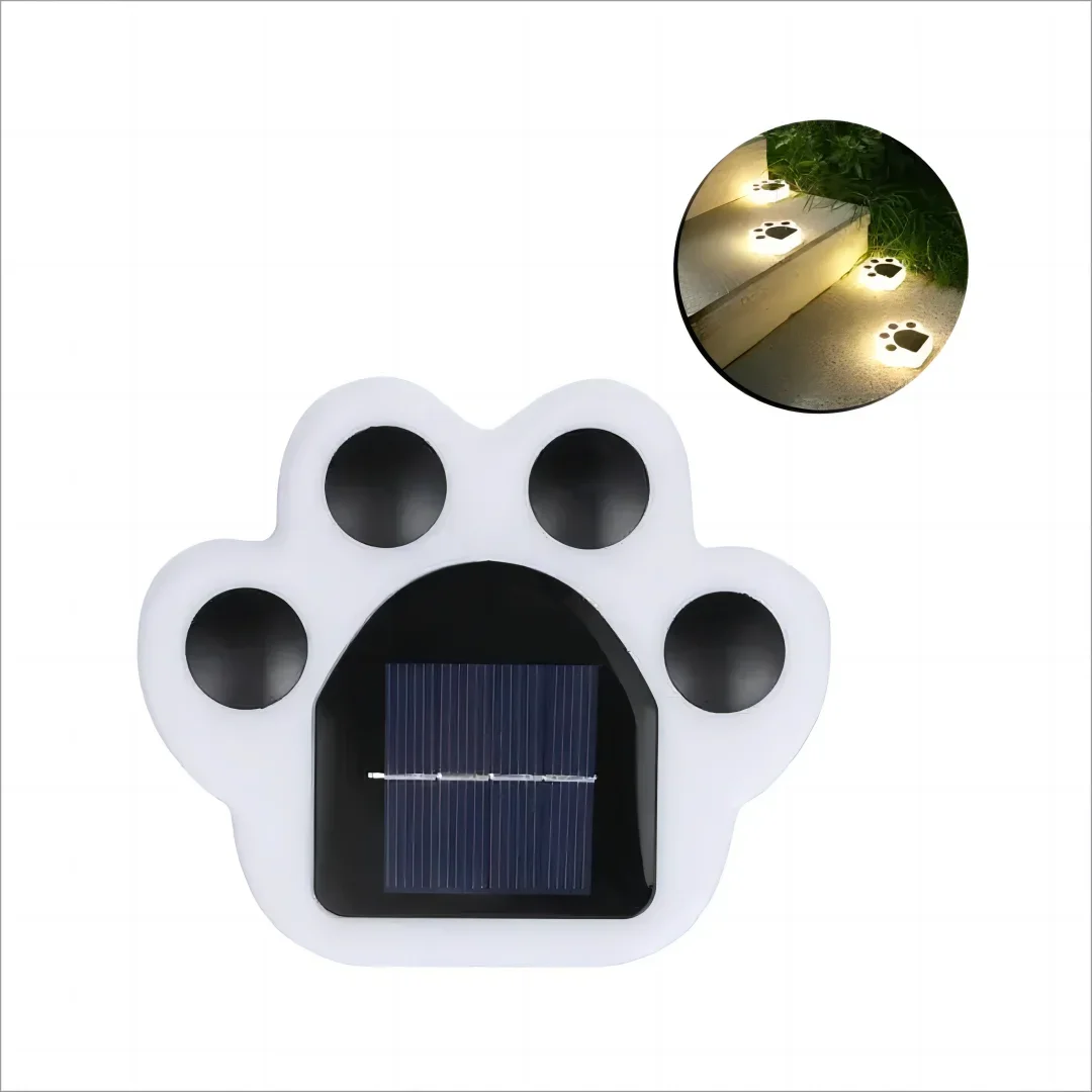 Glowing Paw LED Solar-Wegbeleuchtung für den Außenbereich | Karnz