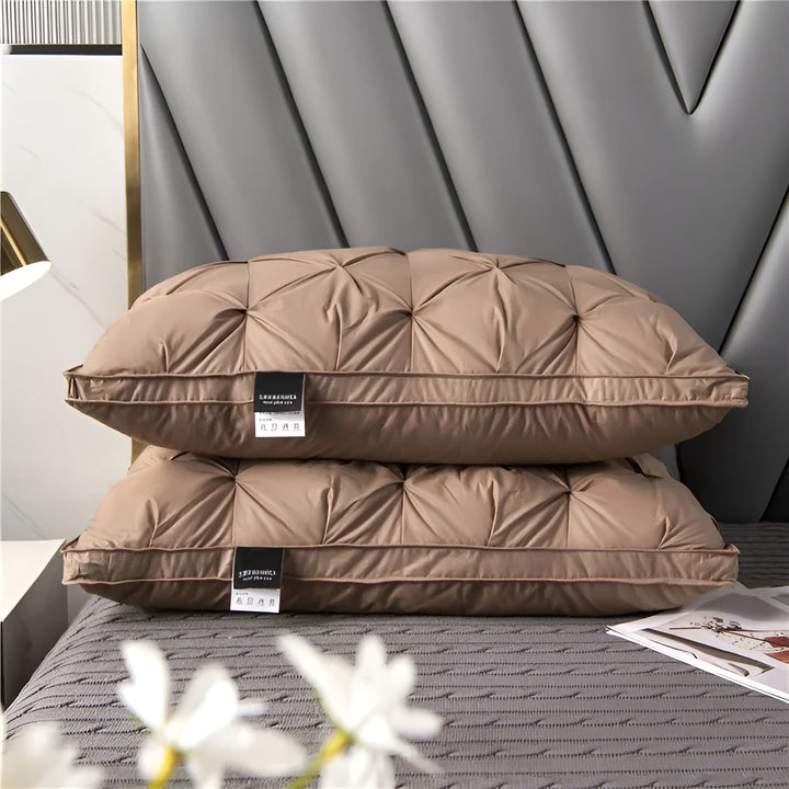 Hotelkissen mit Daunenfüllung – Luxuriös und Komfortabel | Modernes Design für Schlafzimmer und Wohnzimmer | Karnz