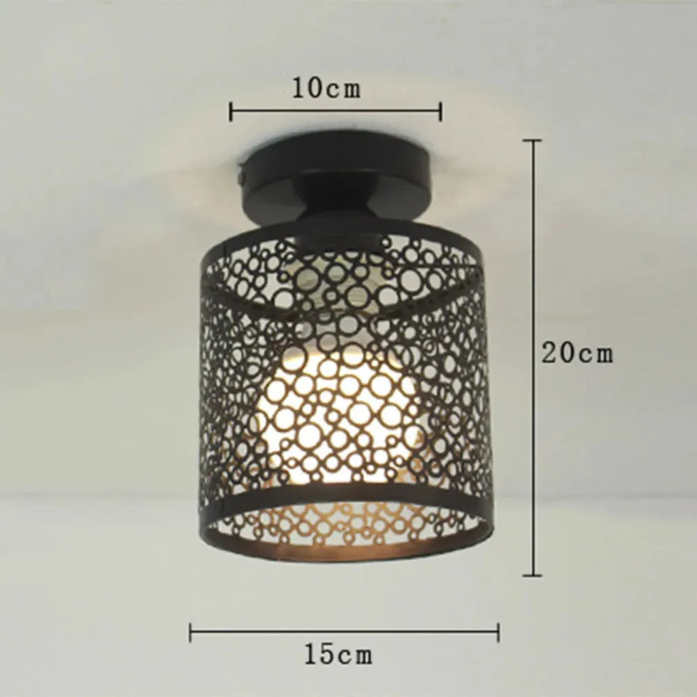 Industrielle Loftlampe mit offenem Rahmen im Vintage-Stil Karnz