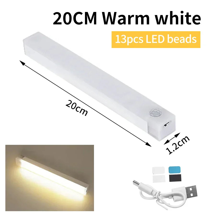 Karnz | SenseLite Motion LED | Wiederaufladbares Sensorlicht mit Magnetbefestigung | Warmweiß | Für Schrank, Bett & Flur