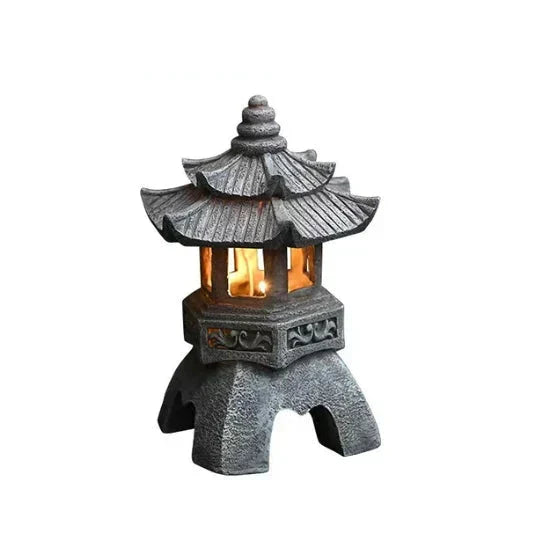 Japanische Gartenlaterne – Wetterfeste LED Außenbeleuchtung für Zen-Gärten | Karnz