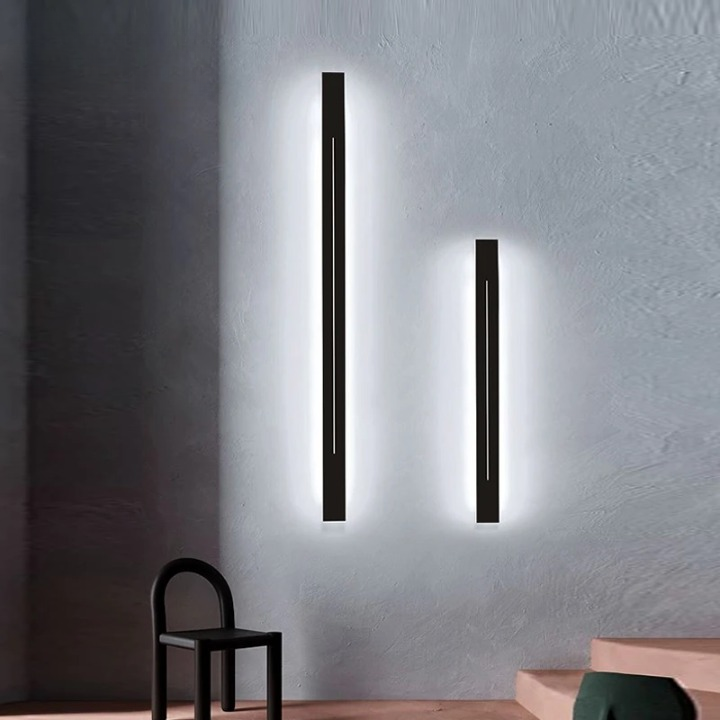 Wandleuchte aus Metall und Acryl für Wohnzimmer Schlafzimmer Karnz