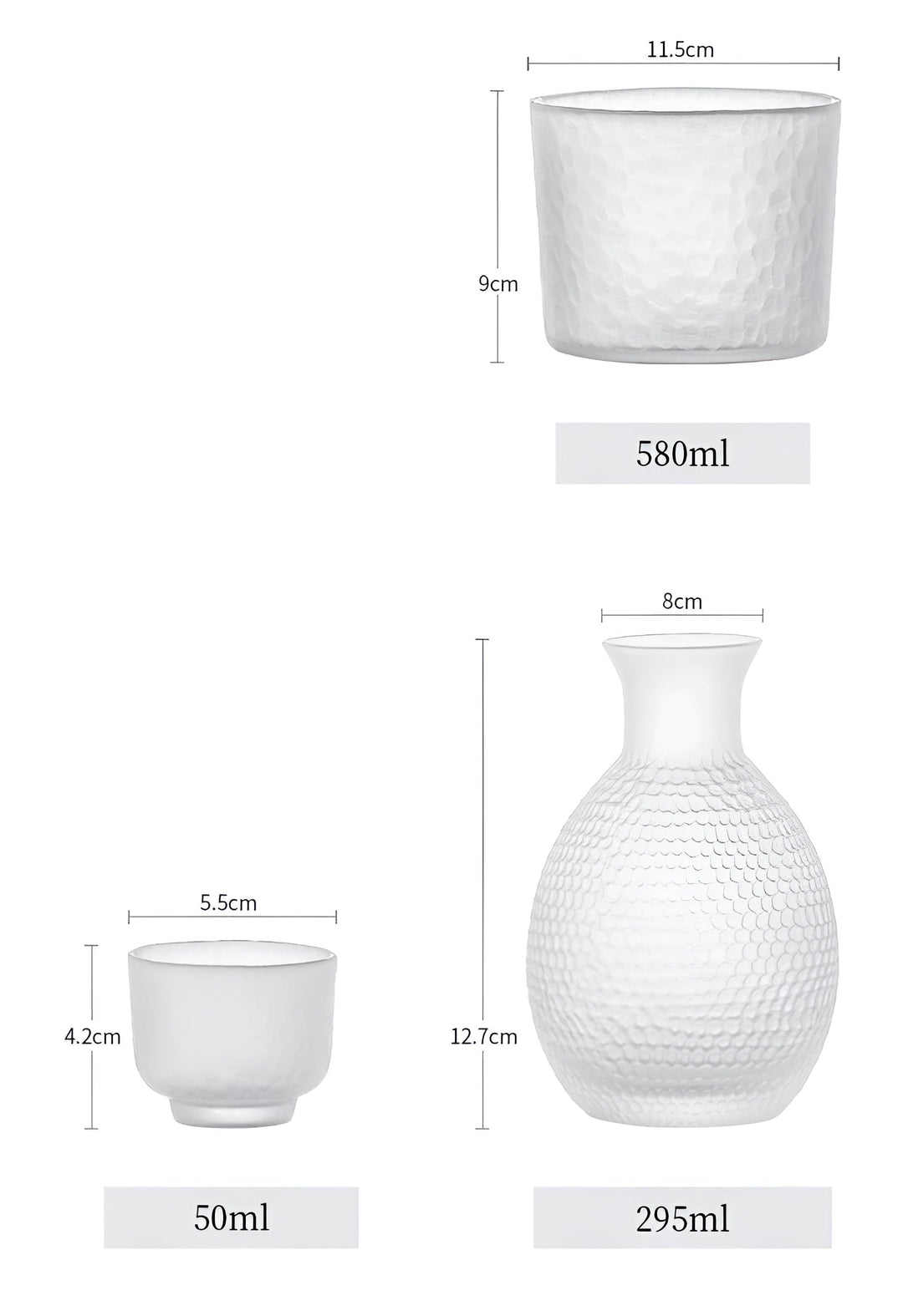 Japanisches Glas Set – Elegantes Sake & Whisky Set | Perfekt für Bar & Zuhause | Karnz