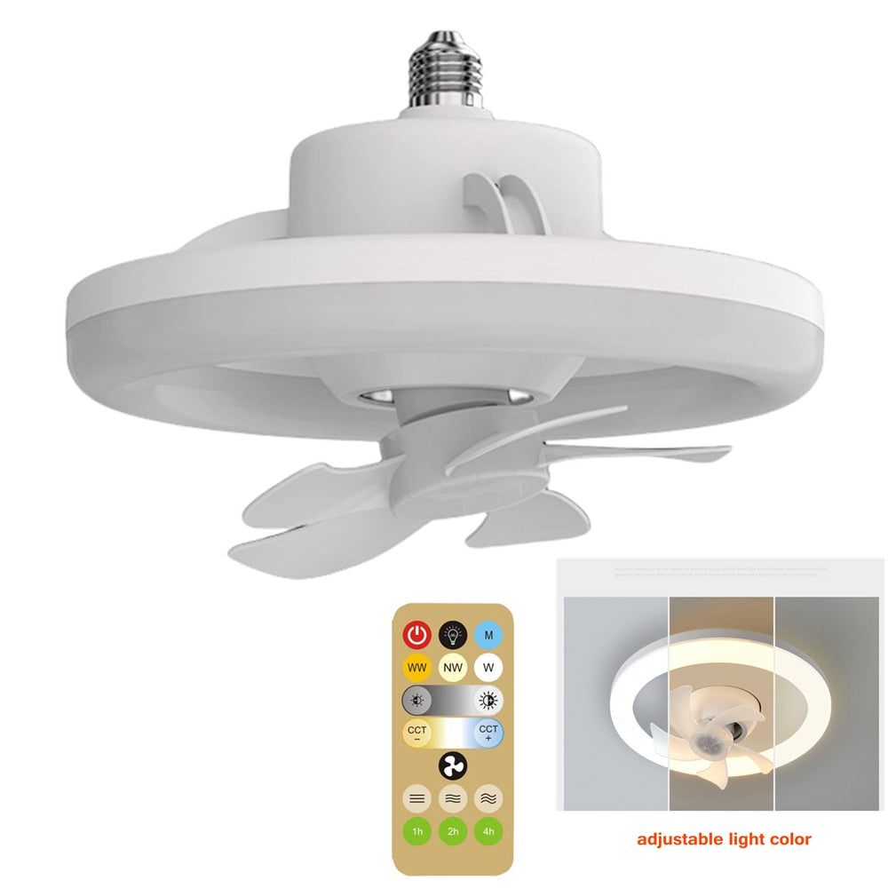 2in1 Radiant Rotating RC Deckenventilatorlampe | Karnz