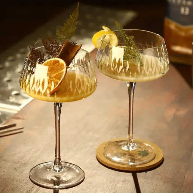 Elegantes 2-teiliges Cocktail Coupe Set Karnz
