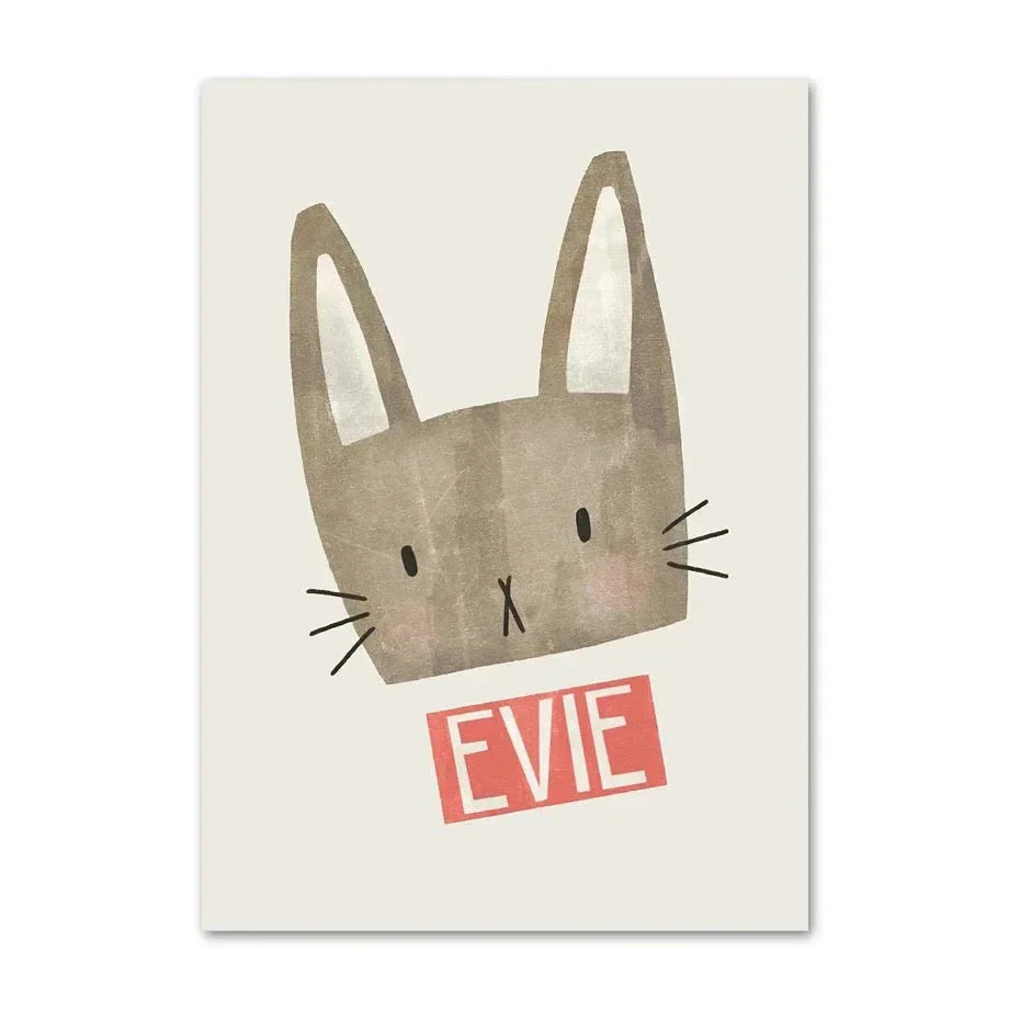 Niedliche Baby Tiere Kinderzimmer Wandkunst Illustrationen Fine Art Leinwanddrucke Gänse Maus Löwe Eisbär Poster Bilder für das Kinderzimmer Wanddekoration | Karnz